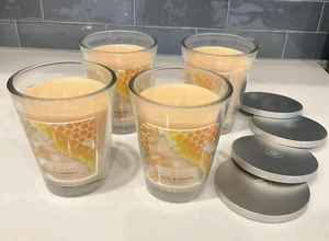 Case of (4) Target Chesapeake Bay Oats & Honey Candle 11.5 oz Lidded Glass - NEW - Picture 1 of 5
