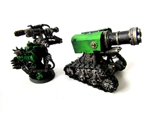 A12 WARHAMMER 40K SPACE MARINES SALAMANDERS - PAINTED THUNDERFIRE CANNON - Picture 1 of 3