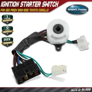 Ignition Starter Switch for Toyota Corolla 1988-1992 Geo Prizm 89-92 8445012170 - Picture 1 of 8