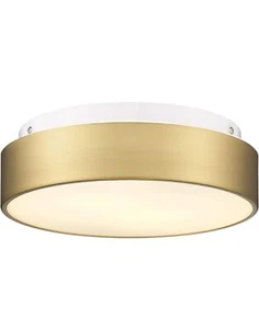 2light Close To Ceiling Light Fixture 11 Inch Frosted Glass Shade Flush Mount Ce - Picture 1 of 6