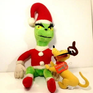 Peluche vintage Christmas Grinch & Max Grinch 1983 Coleco Max Hallmark 1998  - Imagen 1 de 11