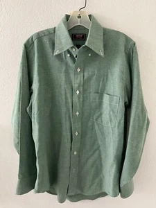 Arrow Dover Men’s Green Button Down Shirt 15 - 33 - Picture 1 of 4