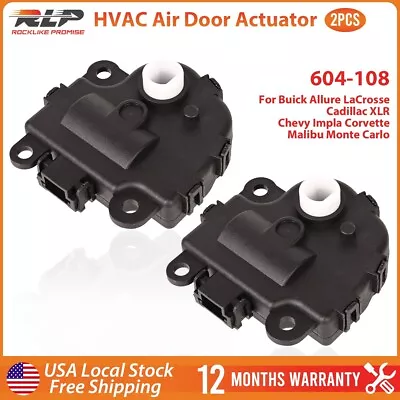 2x HVAC Heater Air Blend Door Actuator 604-108 for Chevy Impala Corvette Buick - Image 1 of 4
