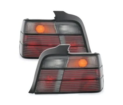 set rear lights for BMW 3 E36 saloon 1990-1996 1997 1998 smoke tail light VT412 - Image 1 of 4