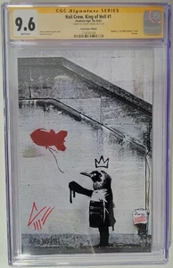 Hail Crow King of Hell #1 - CGC 9.6 SS JAVAN JORDAN - Virgin Exclusive - Banksy - Picture 1 of 2