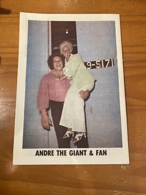 Programa de lucha libre WWWF 1975 No. 38 Andre el Gigante Contraportada Ver Fotos Foto 1 de 4