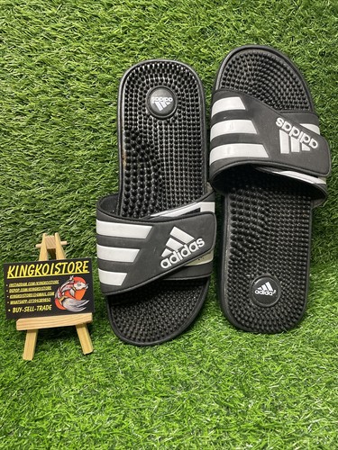 Adidas Uomo Sliders Adissage Slides massaggio plantare piscina doccia scarpe da spiaggia Uk12