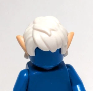 Lego - Minifigur Haare - weiß, zerzaust, kurz, Elfenohren - Bild 1 von 2
