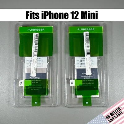 Pure Gear Screen Protectors for iPhone 12 Mini - 2x HD Clear Glass | 5.4" Screen - Image 1 of 4