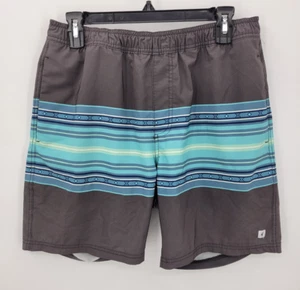 Johnnie O Badehose Herren Medium Schwarz Blau Strand Gefüttert Strand Schwimmen - Bild 1 von 7