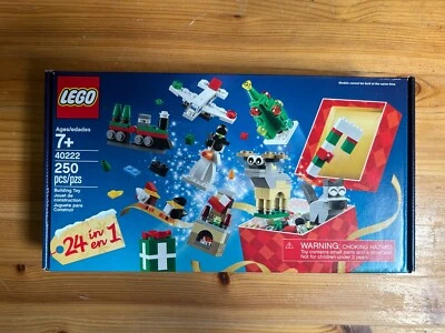 LEGO 40222 24 en 1 Navidad Construido 250 Piezas 7+ Calendario de Adviento Muñeco de Nieve NUEVO Foto 1 de 4