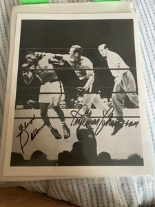 Ingemar Johansson Vs Floyd Patterson Knockout Shot Autograph Signed Psa 8x10 - Picture 1 of 1