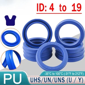 U-cup Hydraulic Ram Seal Y Seal Rod & Piston Working Cylinder 4/6/8/9/10-18mm ID - Picture 1 of 106