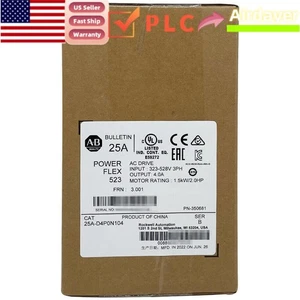 NUEVO Sellado AB 25A-D4P0N104/B PowerFlex 523 AC Drive - 1.5kW 2Hp EE. UU. Impuestos libres - Imagen 1 de 4