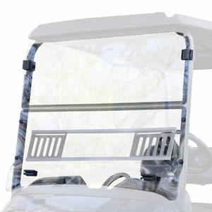 RedDot 1/4" Vented Golf Cart Windshield for E-Z-GO RXV with Molded Top - Clear - Picture 1 of 5