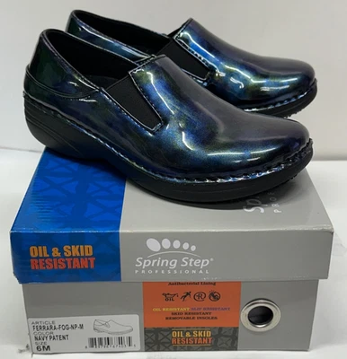 Zapato de Trabajo Profesional Spring Step Antideslizante Talla 6M Azul Marino Foto 1 de 4