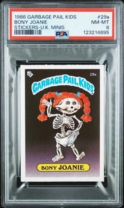 1986 Garbage Pail Kids OS1 Series 1 UK Minis BONY JOANIE 29a Reform PSA 8 NM-MT - Picture 1 of 2