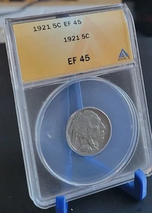 1921 Buffalo Nickel  EF45  ANACS - Picture 1 of 2