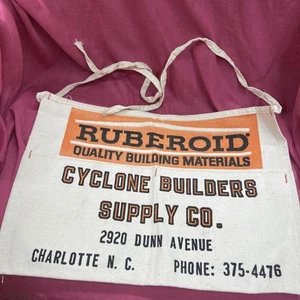 Vintage Cyclone Builders Supply Co. Charlotte NC Canvas Nagelschürze - Bild 1 von 4