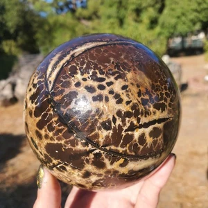 3lbs+ Picture Jasper Dendritic Crystal Sphere | 1350 grams | 99mm l 3lbs 1oz - Picture 1 of 10
