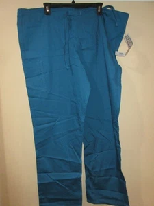 NWT Scrubzone Medical Scrub Pants Unisex Lg Teal - Picture 1 of 3
