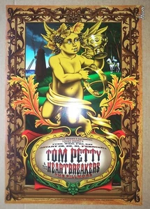 Poster concerto TOM PETTY & HEARTBREAKERS @ FILLMORE SF 1997 Jim Phillips art quasi nuovo - Foto 1 di 3