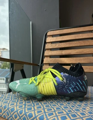 Football Soccer boots Puma Future Z 1.2 FG/AG green and yellow Size 40 EU US 7.5 - Image 1 of 4
