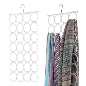 Scarf Organizer for Closet - 28 Slot Scarf Hanger Hijab Organizer, Space Save... - Picture 1 of 8