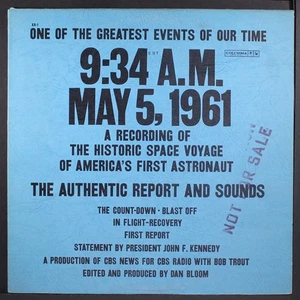 CBS NEWS: 9:34 a.m. may 5, 1961 COLUMBIA 12" LP 33 RPM - Imagen 1 de 2