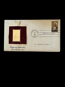 US FDC #1804 PCS / Gold Foil 1980 MD Benjamin Banneker Black History HC - Picture 1 of 4