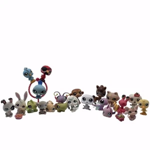 vintage littlest Pet shop lot Mixed Animals Iguana Owl Peacock - Picture 1 of 13