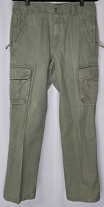Pantaloni cargo LL BEAN Allagash uomo 32x32 verde escursionismo ripstop cotone gorpcore - Foto 1 di 13