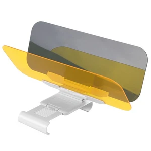 ˘2 In 1 Car Transparent Anti Glare Glass Car Sun Visor Extender For Day & Night - Picture 1 of 6