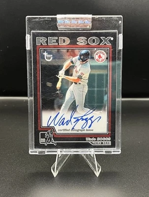 2004 TOPPS CHROME RETIRED BLACK AUTO WADE BOGGS BOSTON RED SOX TA-WB SEALED - Image 1 of 2