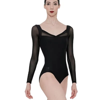 Wear Moi - Ballett Langarm Mesh Trikot - LAVANDE - Schwarz - Bild 1 von 2