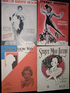 Sheet Music Stormy Weather Shine On Harvest Moon I Don't Know Why Strut Miss Liz - Picture 1 of 18