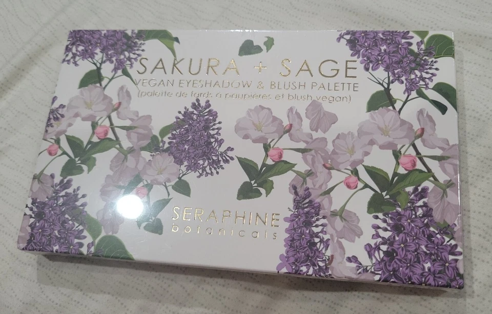 Seraphine Botanicals Sakura + Sage Vegan Eyeshadow/ Blush Palette NIB AUTHENTIC  - Image 1 of 1