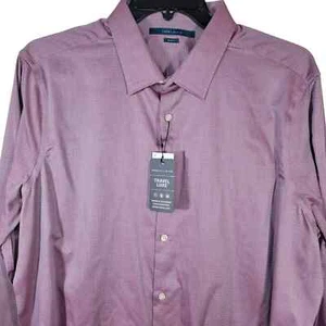 Perry Ellis Shirt 2XLT schmale Passform faltenfest reisen neu mit Etikett Baumwolle - Bild 1 von 7