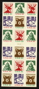 USA Scott 4218b Complete Self Adhesive Pane, 41¢ Holiday Knits - ATM Pane - Picture 1 of 1
