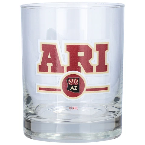 Arizona Coyotes Letterman 14oz. Rocks Glass Cover