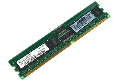 331562-051 HP MEMORY 1GB PC2700R DDR - MT18VDDF12872G-335D3, HYS72D128300GBR-6-B - Image 1 of 4
