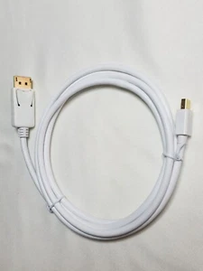 6FT White 32AWG Mini Display Port to HDMI Cable Male Male 32 AWG Wire - Picture 1 of 3