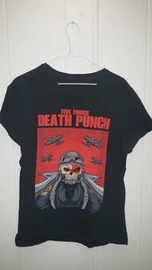 Five Finger Death Punch FFDP Band Shirt - MEDIUM - Black Metal - Picture 1 of 3