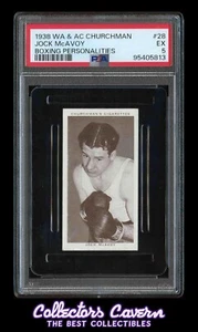1938 Churchman Cigarettes Boxing Personalities #28 Jock McAvoy PSA 5 (EX) - Picture 1 of 2