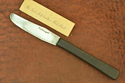 CUCHILLO DE HOJA FIJA MESA DE COCINA CATTARAUGUS VINTAGE AFILADO A MANO (18138) Foto 1 de 4
