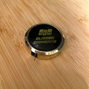 Glidden Pigments Promotional advertising Tape Measure SCM Retractable Black Gold - Picture 1 of 12