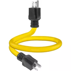 Cable de extensión de 3 clavijas macho a macho, adaptador de generador 5-15P para transferencia 55 cm - Imagen 1 de 9
