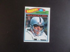 1977 TOPPS DAVE CASPER RAIDERS ROOKIE  CARD #380 EX BV $40.00   #T-225