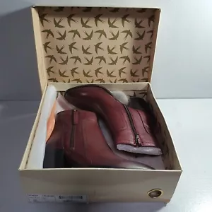 RAVEL Leather Chelsea Ankle Boots Zip Block Heel Size UK 5 Eur 38 New in Box - Picture 1 of 24