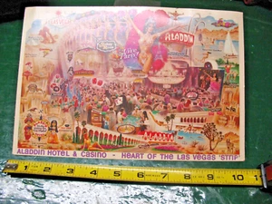 CARTOLINA JUMBO HOTEL AND CASINO CUORE DI LAS VEGAS STRISCIA ALADDIN NON PUBBLICATA - Foto 1 di 7
